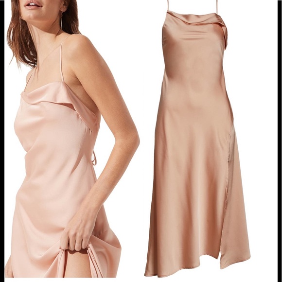 Astr the Label cowl slip midi dress XS - Picture 4 of 5